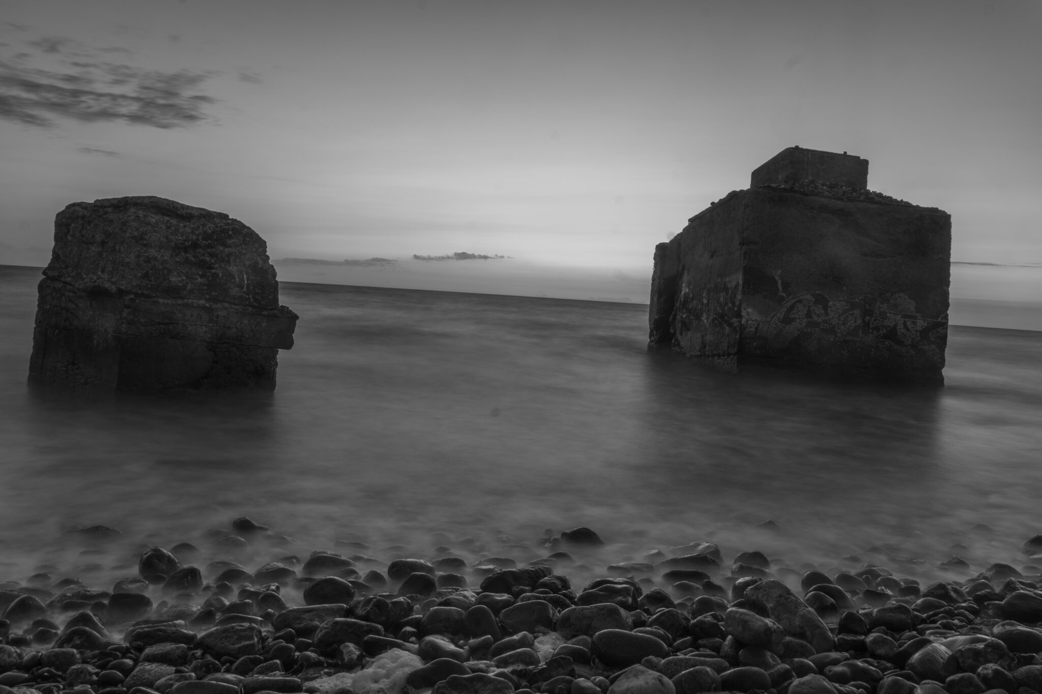 Bunker in der See